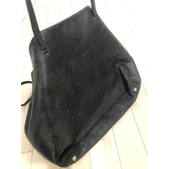 Vintage PRADA Vela Nero Black Leather Tote Handbag B5990 - Picture 6 of 11